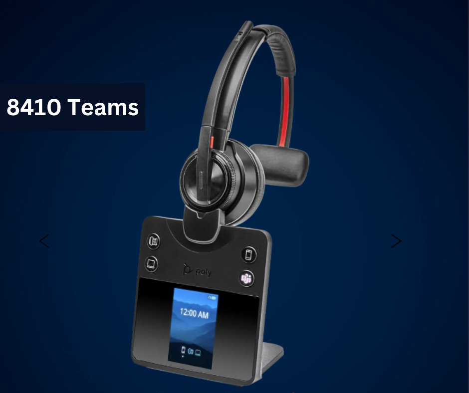Poly Savi 8410 Office DECT Headset: Clear Calls, All-Day Comfort, Phone-Mobile-PC Connectivity
