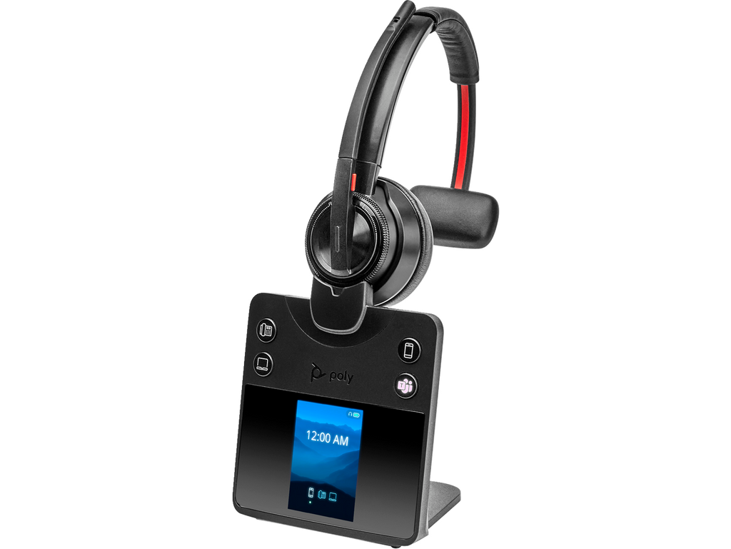Poly Savi 8410 Office DECT Headset: Clear Calls, All-Day Comfort, Phone-Mobile-PC Connectivity
