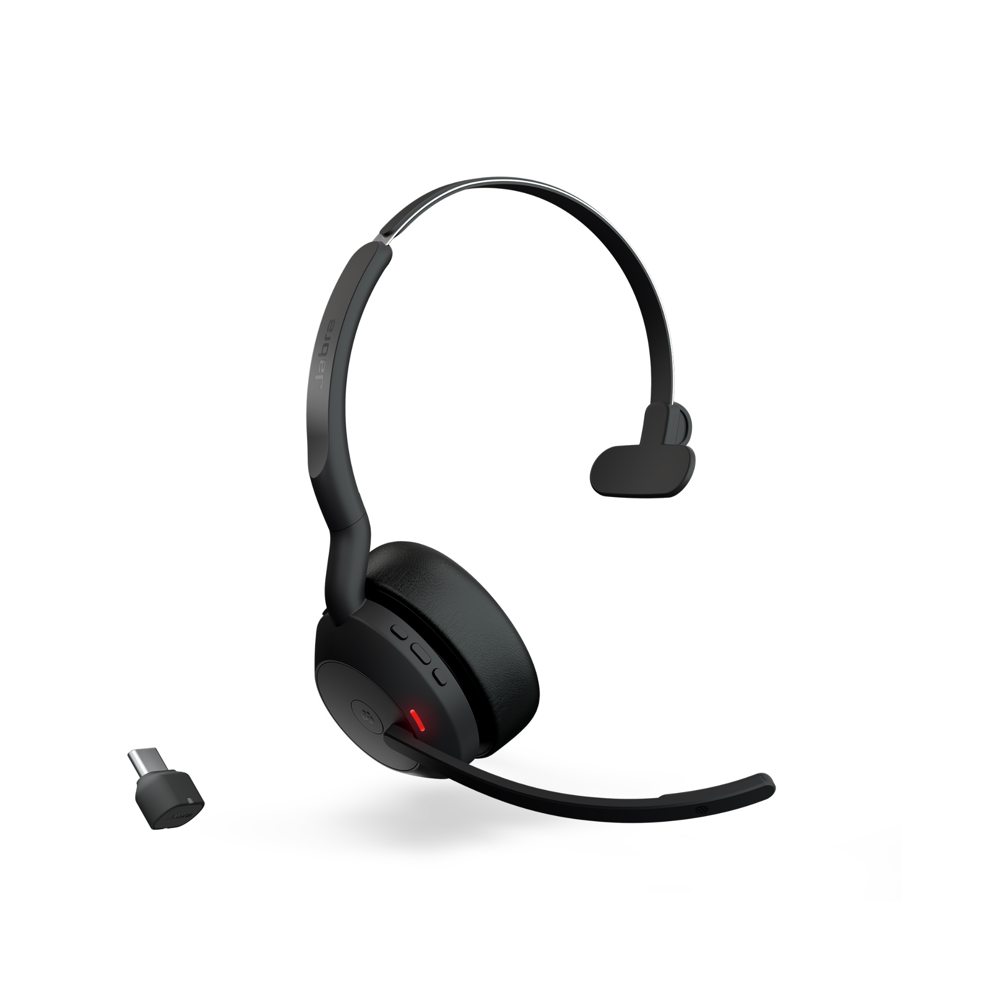Jabra Evolve2 55 Mono Wireless Bluetooth Headset - Lightweight, Comfortable, Office Headset