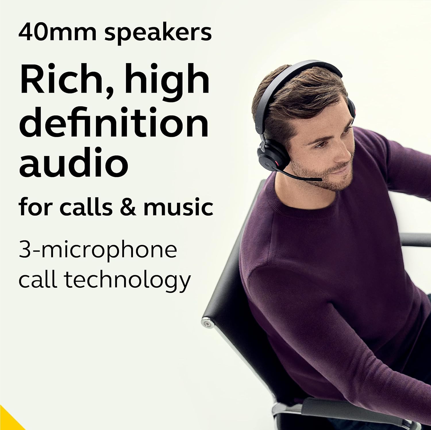 Jabra Evolve2 65 Dual Speaker Wireless Headset For Clear Calls, And All-Day Comfort