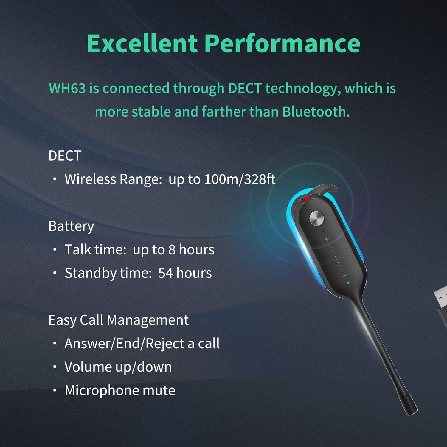 Yealink WH63 Portable: Wireless Freedom for Busy Professionals