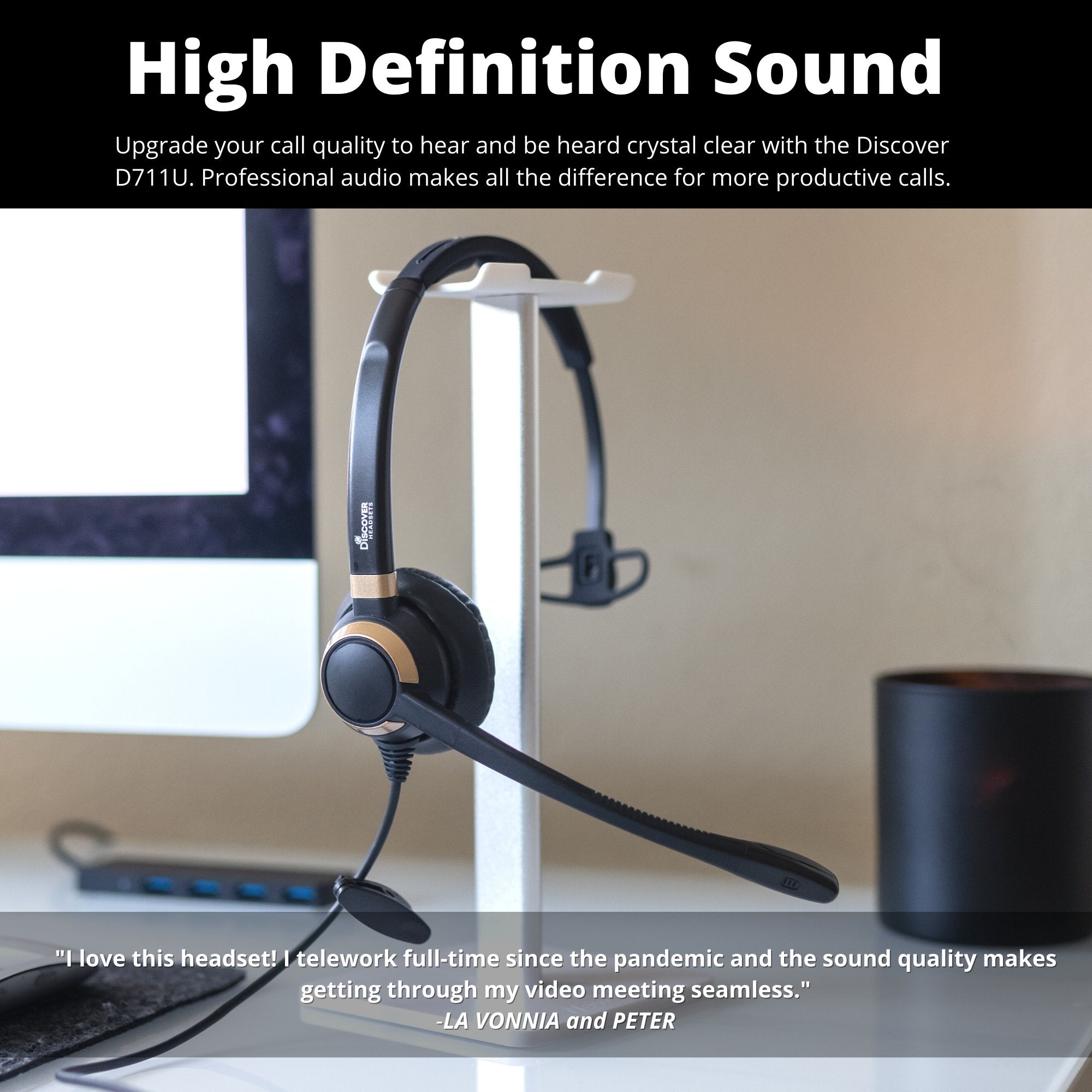 Discover D711 Single Speaker Wired Office Headset for Professionals - Cratzesl