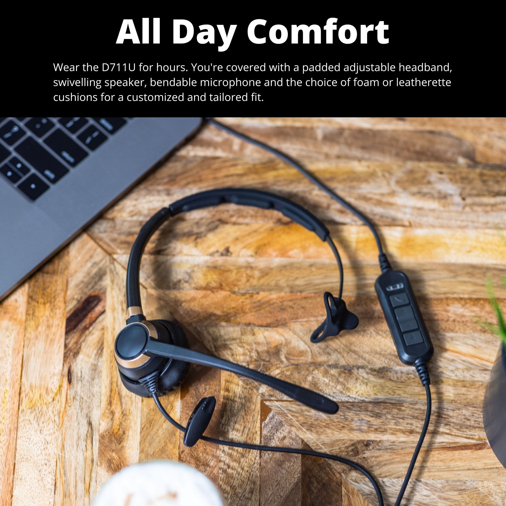 Discover D711 Single Speaker Wired Office Headset for Professionals - Cratzesl