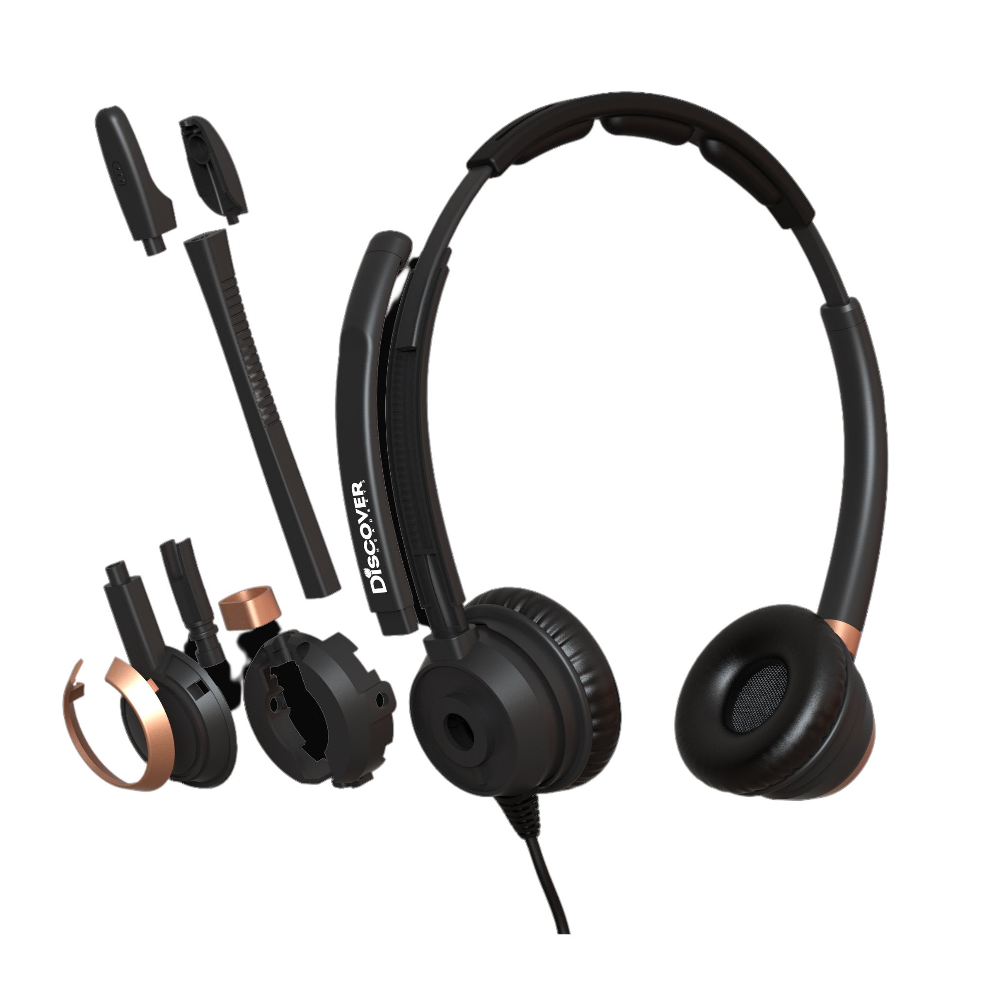Discover D712U Dual Speaker USB Wired Office Headset For Professionals - Cratzesl