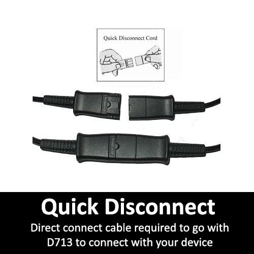 Discover D713 Over-The-Ear Wired Office Headset For Professionals - Cratzesl