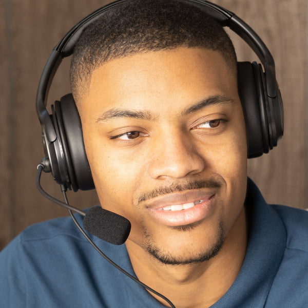 Discover D722U Over-Ear Noise Cancelling USB Wired Headset For Computer (Boomstick) - Cratzesl