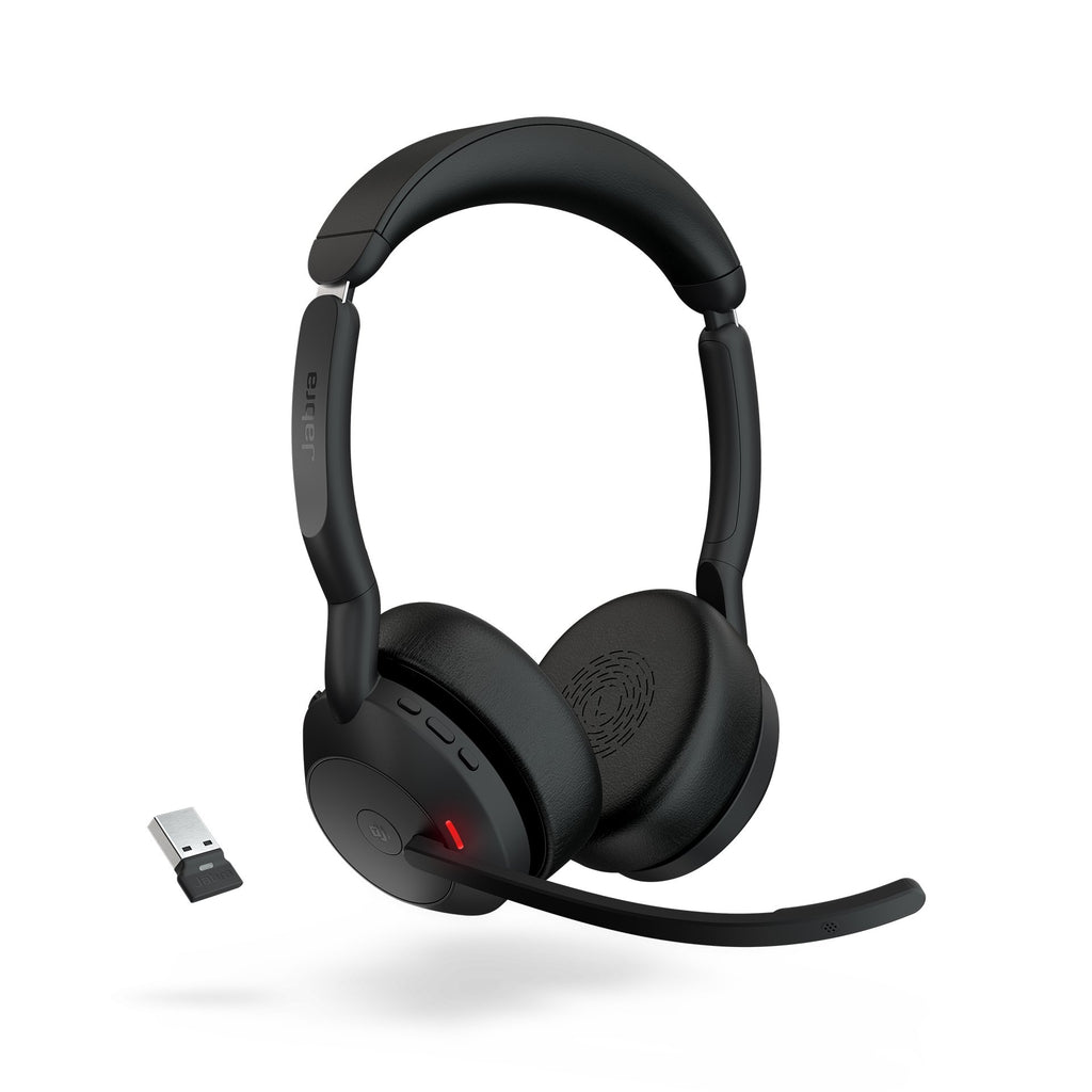 Jabra Evolve2 55 Stereo Headset Wireless Bluetooth Headset - Cratzesl