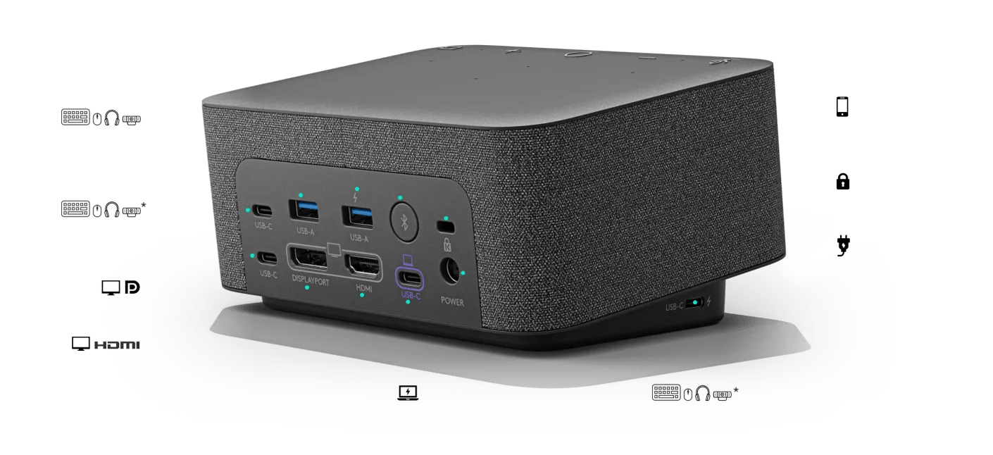 Logitech Logi Dock - All-in-One USB Docking Station with Meeting Controls and Speakerphone - Cratzesl