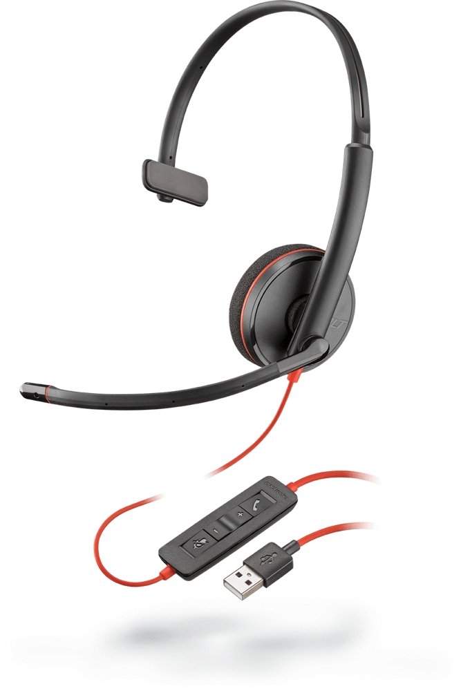 Plantronics Blackwire 3210 Wired USB Headset - Cratzesl