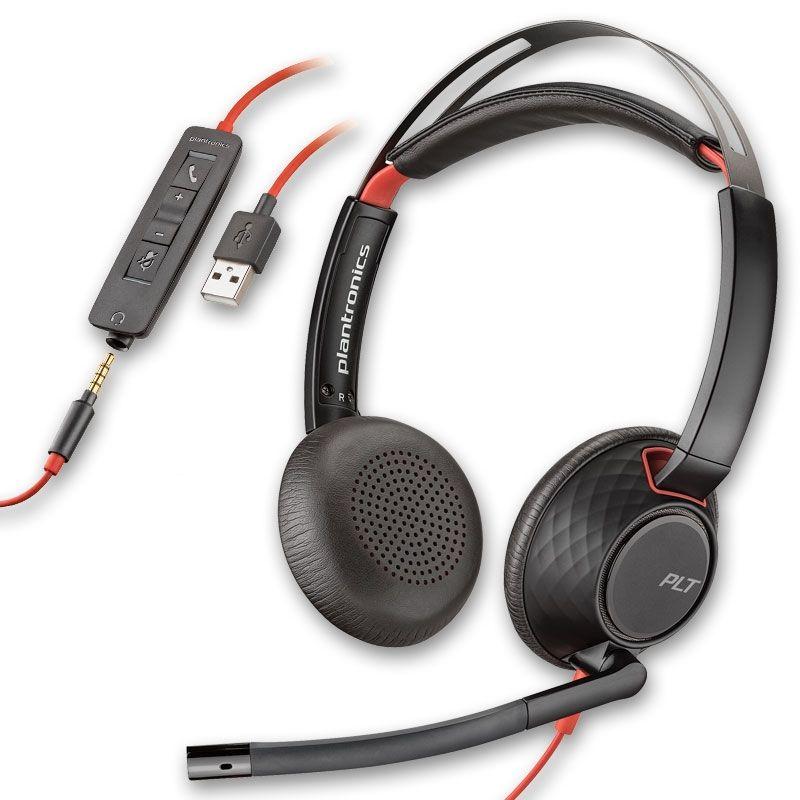 Plantronics Blackwire 5220 Dual Speaker With USB and 3.5mm Connectivity - 207576-01 - Cratzesl