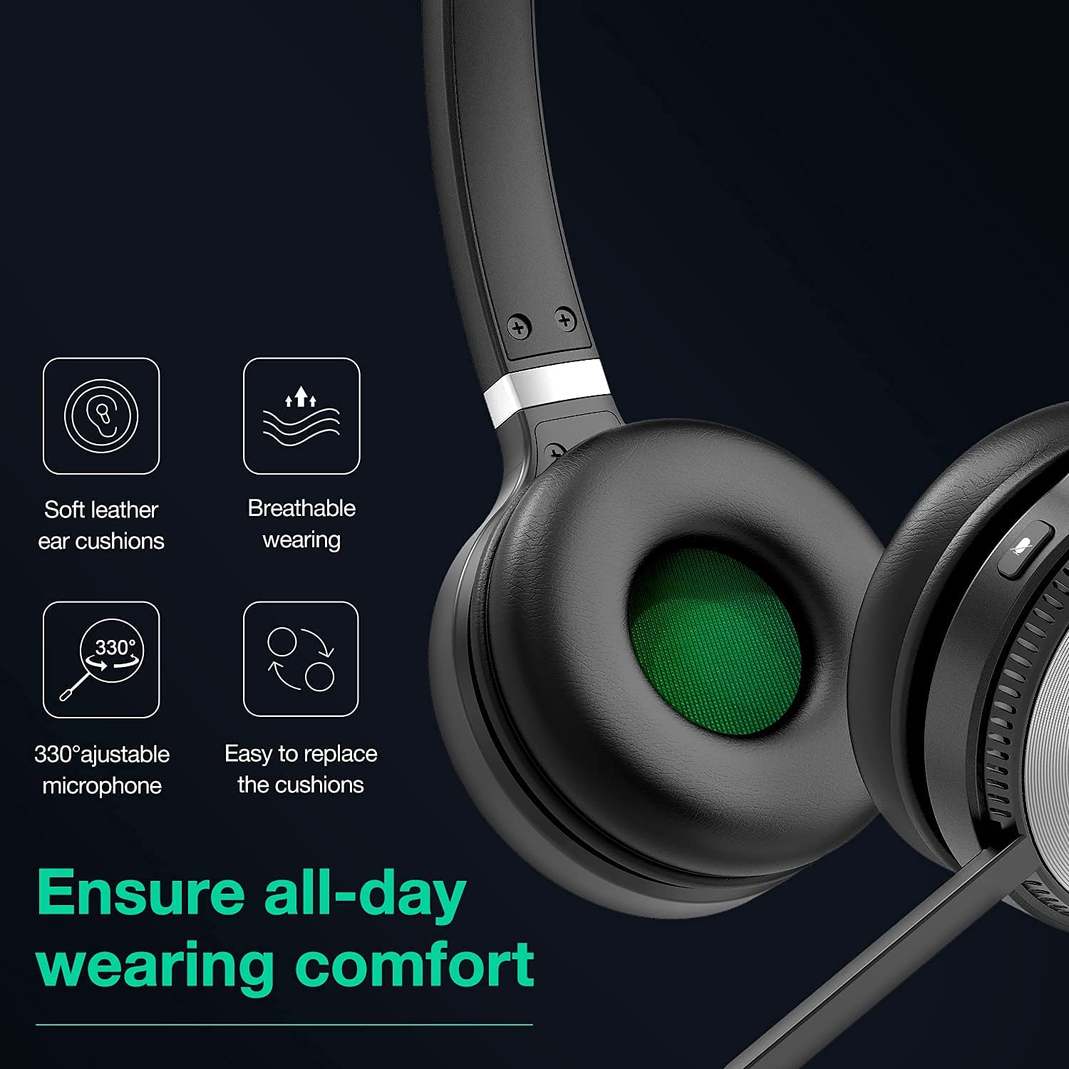 Yealink WH66 Dual Speaker DECT Wireless Office Headset System - Cratzesl
